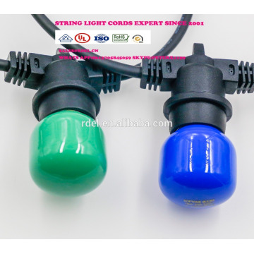 SLO-109 multi portalámparas luces de cadena con enchufe schuko VDE UE cable de alimentación